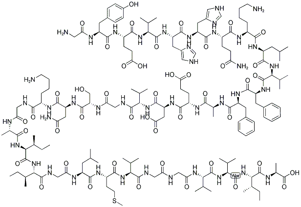 BETA-AMYLOID (9-42) 结构式
