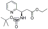 (R)-3-TERT-BUTOXYCARBONYLAMINO-3-PYRIDIN-2-YL-PROPIONIC ACID ETHYL ESTER 结构式