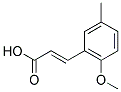 (2E)-3-(2-METHOXY-5-METHYLPHENYL)ACRYLIC ACID 结构式