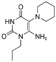 6-AMINO-5-PIPERIDIN-1-YL-1-PROPYLPYRIMIDINE-2,4(1H,3H)-DIONE 结构式