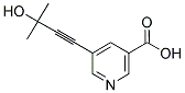 5-(3-羟基-3-甲基-1-丁炔)烟酸 结构式