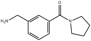 3-(吡咯烷-1-羰基)苯基]甲胺 结构式