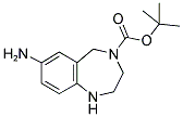 7-AMINO-1,2,3,5-TETRAHYDRO-BENZO[E][1,4]DIAZEPINE-4-CARBOXYLIC ACID TERT-BUTYL ESTER 结构式