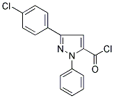 5-(4-CHLORO-PHENYL)-2-PHENYL-2H-PYRAZOLE-3-CARBONYL CHLORIDE 结构式