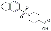 1-(2,3-DIHYDRO-1H-INDEN-5-YLSULFONYL)PIPERIDINE-4-CARBOXYLIC ACID 结构式