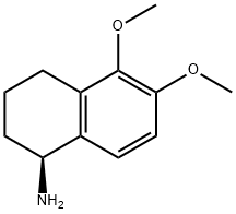 (S)-5,6-Dimethoxy-1,2,3,4-tetrahydro-naphthalen-1-ylamine 结构式