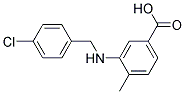 3-((4-CHLOROBENZYL)AMINO)-4-METHYLBENZOIC ACID 结构式