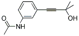 N-[3-(3-HYDROXY-3-METHYL-1-BUTYNYL)PHENYL]ACETAMIDE 结构式