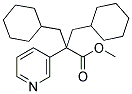 3-CYCLOHEXYL-2-CYCLOHEXYLMETHYL-2-PYRIDIN-3-YL-PROPIONIC ACID METHYL ESTER 结构式