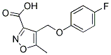 4-[(4-FLUOROBENZYL)OXY]-5-METHYLISOXAZOLE-3-CARBOXYLIC ACID 结构式