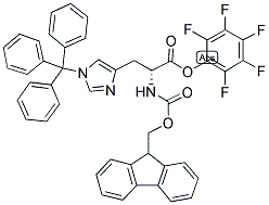 FMOC-D-HIS(TRT)-OPFP 结构式