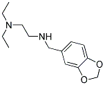 N1-(1,3-BENZODIOXOL-5-YLMETHYL)-N2,N2-DIETHYLETHANE-1,2-DIAMINE 结构式