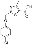 2-[(4-CHLOROPHENOXY)METHYL]-4-METHYL-1,3-THIAZOLE-5-CARBOXYLIC ACID 结构式
