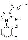 5-氨基-1-(2,3-二氯苯基)吡唑-4-甲酸乙酯 结构式