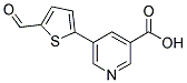5-(5-Formyl-2-thienyl)nicotinic acid 结构式