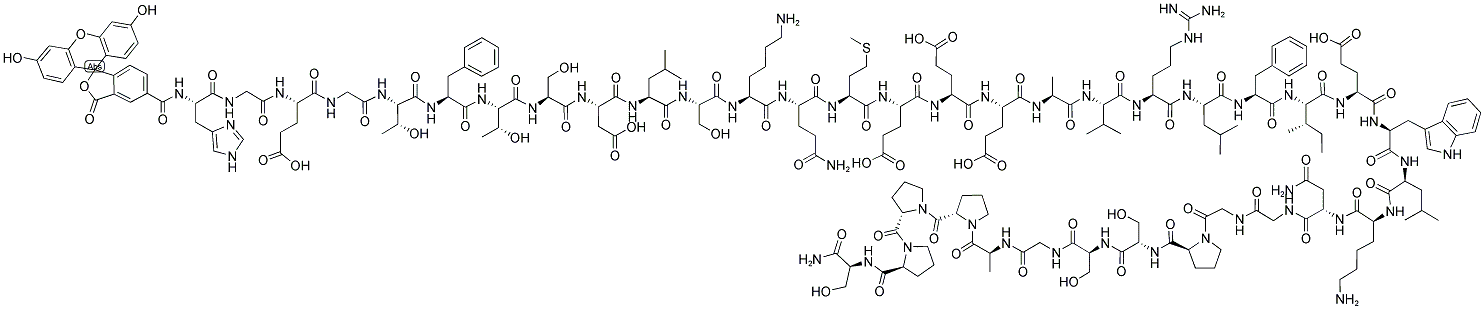 EXENDIN 4, FAM-LABELED 结构式