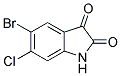 5-溴-6-氯吲哚啉-2,3-二酮 结构式