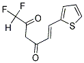 (5E)-1,1-DIFLUORO-6-THIEN-2-YLHEX-5-ENE-2,4-DIONE 结构式