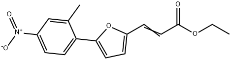 3-[5-(2-METHYL-4-NITRO-PHENYL)-FURAN-2-YL]-ACRYLIC ACID ETHYL ESTER 结构式