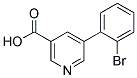 5-(2-Bromophenyl)nicotinic acid 结构式