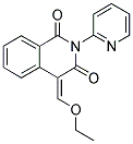 4-ETHOXYMETHYLENE-2-PYRIDIN-2-YL-4H-ISOQUINOLINE-1,3-DIONE 结构式