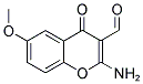 2-AMINO-6-METHOXY-4-OXO-4H-CHROMENE-3-CARBALDEHYDE 结构式