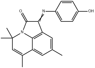 (1E)-1-[(4-HYDROXYPHENYL)IMINO]-4,4,6,8-TETRAMETHYL-4H-PYRROLO[3,2,1-IJ]QUINOLIN-2(1H)-ONE 结构式