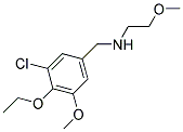 N-(3-CHLORO-4-ETHOXY-5-METHOXYBENZYL)-2-METHOXYETHANAMINE 结构式