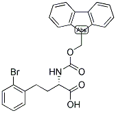 (S)-4-(2-BROMO-PHENYL)-2-(9H-FLUOREN-9-YLMETHOXYCARBONYLAMINO)-BUTYRIC ACID 结构式