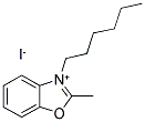 1-HEXYL-2-METHYLBENZOXAZOLIUM IODIDE 结构式