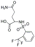 5-AMINO-5-OXO-2-([[2-(TRIFLUOROMETHYL)PHENYL]SULFONYL]AMINO)PENTANOIC ACID 结构式