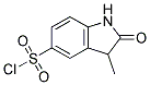 3-METHYL-2-OXOINDOLINE-5-SULFONYL CHLORIDE 结构式