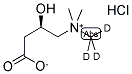 L-CARNITINE-D3 HYDROCHLORIDE 结构式