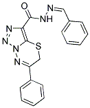 6-PHENYL-N'-[(1Z)-PHENYLMETHYLENE]-5H-[1,2,3]TRIAZOLO[5,1-B][1,3,4]THIADIAZINE-3-CARBOHYDRAZIDE 结构式