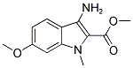 3-AMINO-6-METHOXY-1-METHYL-1H-INDOLE-2-CARBOXYLIC ACID METHYL ESTER 结构式