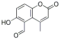 6-HYDROXY-4-METHYL-2-OXO-2H-CHROMENE-5-CARBALDEHYDE 结构式