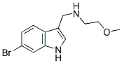 (6-Bromo-1H-indol-3-ylmethyl)-(2-methoxy-ethyl)-amine 结构式