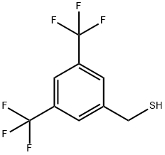 (3,5-双(三氟甲基)苯基)甲硫醇 结构式