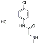 N-(4-CHLOROPHENYL)-2-(METHYLAMINO)ACETAMIDE HYDROCHLORIDE 结构式
