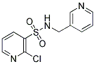 2-CHLORO-PYRIDINE-3-SULFONIC ACID (PYRIDIN-3-YLMETHYL)-AMIDE 结构式