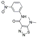 5-(DIMETHYLAMINO)-N-(3-NITROPHENYL)-1,2,3-THIADIAZOLE-4-CARBOXAMIDE 结构式