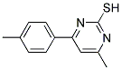 4-METHYL-6-P-TOLYLPYRIMIDINE-2-THIOL 结构式