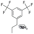 (R)-1-(3,5-BIS(TRIFLUOROMETHYL)PHENYL)PROPAN-1-AMINE 结构式