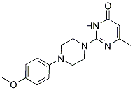 2-[4-(4-METHOXYPHENYL)PIPERAZIN-1-YL]-6-METHYLPYRIMIDIN-4(3H)-ONE 结构式