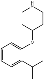 4-(2-ISOPROPYLPHENOXY)PIPERIDINE 结构式