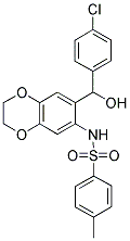 N-(7-[(4-CHLORO-PHENYL)-HYDROXY-METHYL]-2,3-DIHYDRO-BENZO[1,4]DIOXIN-6-YL)-4-METHYL-BENZENESULFONAMIDE 结构式