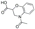 4-ACETYL-3,4-DIHYDRO-2H-1,4-BENZOXAZINE-2-CARBOXYLIC ACID 结构式