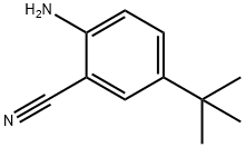 2-氨基-5-叔丁基苯甲腈 结构式