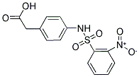 (4-[[(2-NITROPHENYL)SULFONYL]AMINO]PHENYL)ACETIC ACID 结构式