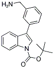 3-(3-AMINOMETHYL-PHENYL)-INDOLE-1-CARBOXYLIC ACID TERT-BUTYL ESTER 结构式